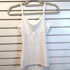 Spanx Assets Shaping Cami Tank Bra Top White Size Small EUC